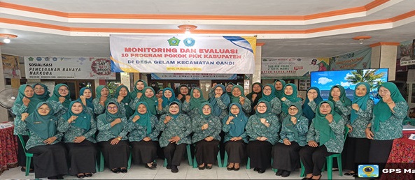 Penguatan Program Keluarga: TP PKK Kabupaten Sidoarjo Gelar Monev 10 Program Pokok di Desa Gelam.